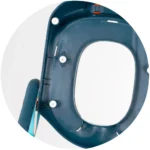 Reductor WC pentru copii cu scară Chipolino Flippy – suport reglabil, design compact, Albastru, 18 luni+ - imagine 4
