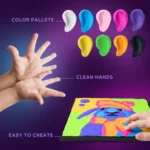 Set creativ pentru copii, Pictura cu argila usoara 29*29 cm - Iepuras, 5 ani+ - imagine 4