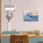 Set creativ pentru copii, pictura 3D cu argila usoara 30*40cm -  Marele Val de lângă Kanagawa, 12 ani+ - imagine 6