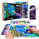 Set creativ pentru copii, pictura 3D cu argila usoara 30*40cm - Noapte Instelata, 12 ani+ - imagine 6