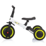 Tricicletă pentru copii Chipolino Smarty 2 în 1 – se transformă ușor în bicicletă fără pedale, Alb-Lime - imagine 2