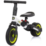 Tricicletă pentru copii Chipolino Smarty 2 în 1 – se transformă ușor în bicicletă fără pedale, Alb-Lime - imagine 4
