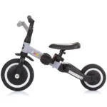 Tricicletă pentru copii Chipolino Smarty 2 în 1 – se transformă ușor în bicicletă fără pedale, Gri - imagine 6