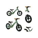 Bicicleta fără pedale pentru copii MoMi MIZO Verde – Ușoară, sigură și ideală pentru dezvoltarea echilibrului, 3 ani+ - imagine 6