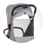 Carucior sport pliabil pentru copii Chipolino Illusion Gri – Confort și siguranță de la naștere până la 22 kg - imagine 8