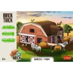Puzzle pentru copii 6 ani+ Brick Trick L Ferma, 130 caramizi+accesorii - imagine 5