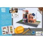 Puzzle pentru copii 6 ani+ Brick Trick XL Statia de pompieri, 190 caramizi+accesorii - imagine 4