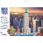 Puzzle pentru copii 7 ani+ Brick Trick XL Travel Cladirea Empire State, 420 caramizi+accesorii - imagine 5