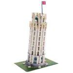 Puzzle pentru copii 7 ani+ Brick Trick L Travel Turnul din Pisa, 260 caramizi+accesorii - imagine 2