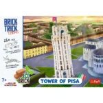 Puzzle pentru copii 7 ani+ Brick Trick L Travel Turnul din Pisa, 260 caramizi+accesorii - imagine 5