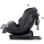 Scaun auto pentru copii 0-36kg Chipolino Hypnotic I-Size Gri Inchis, rotativ 360°, Isofix, 40-150 cm, 0-12 ani - imagine 5