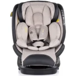 Scaun auto pentru copii 0-36kg Chipolino Hypnotic I-Size Tiramisu, rotativ 360°, Isofix, 40-150 cm, 0-12 ani - imagine 2