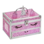 Set de înfrumusețare pentru fetițe Unicorn Martinelia – 28 farduri, 5 lacuri, balsamuri și oglindă, 3 ani+ - imagine 2