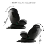 Scaun Auto pentru copii 0-36kg Kinderkraft XPEDITION 3 i-Size Negru, rotativ 360°, rear-facing până la 105 cm - imagine 11