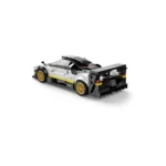 Set Creativ Masina de Asamblat pentru Copii – Pagani Zonda R Gri, 387 Piese,Rastar, Scara 1:28 - imagine 5