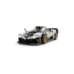 Set Creativ Masina de Asamblat pentru Copii – Pagani Zonda R Gri, 387 Piese,Rastar, Scara 1:28 - imagine 6
