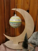 Glob de Crăciun pictat manual Mandala - artă, culoare și tradiție în fiecare detaliu, 10 cm, diverse modele - imagine 3