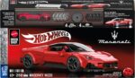 Set de construcții pentru copii Hot Wheels Maserati MC20 1:32 – Supercar italian Mattel Brick Shop Speed Series, 250 piese - imagine 2