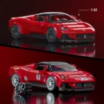 Set de construcții pentru copii Hot Wheels Maserati MC20 1:32 – Supercar italian Mattel Brick Shop Speed Series, 250 piese - imagine 7