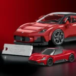 Set de construcții pentru copii Hot Wheels Maserati MC20 1:32 – Supercar italian Mattel Brick Shop Speed Series, 250 piese - imagine 8