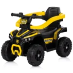Masinuta de impins pentru copii cu maner Chipolino ATV Galben, cu bara de siguranta si lumini, 3 ani+ - imagine 2