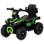 Masinuta de impins pentru copii cu maner Chipolino ATV Verde, cu bara de siguranta si lumini, 3 ani+ - imagine 2
