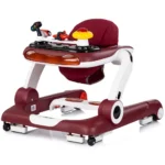 Premergator pentru bebelusi multifunctional Chipolino Little Explorer 4 in 1 Rosu cu inaltime reglabila si panou interactiv - imagine 2
