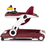 Premergator pentru bebelusi multifunctional Chipolino Little Explorer 4 in 1 Rosu cu inaltime reglabila si panou interactiv - imagine 3