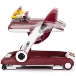 Premergator pentru bebelusi multifunctional Chipolino Little Explorer 4 in 1 Rosu cu inaltime reglabila si panou interactiv - imagine 4