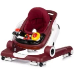 Premergator pentru bebelusi multifunctional Chipolino Little Explorer 4 in 1 Rosu cu inaltime reglabila si panou interactiv - imagine 5