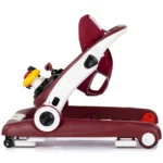 Premergator pentru bebelusi multifunctional Chipolino Little Explorer 4 in 1 Rosu cu inaltime reglabila si panou interactiv - imagine 6