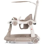 Premergator reglabil pentru bebelusi Chipolino Happy Walker Bej 5 in 1 cu functii multiple, lumini si sunete - imagine 5
