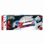 Trotineta pentru copii Spiderman cu roti luminoase, ghidon reglabil si platforma antiderapanta, 3 ani+ - imagine 2
