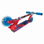Trotineta pentru copii Spiderman cu roti luminoase, ghidon reglabil si platforma antiderapanta, 3 ani+ - imagine 5
