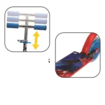 Trotineta pentru copii Spiderman cu roti luminoase, ghidon reglabil si platforma antiderapanta, 3 ani+ - imagine 7